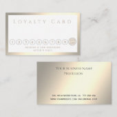 Minimalistisch, elegant luxe helderheid klantenkaartje (Voorkant / Achterkant)