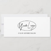 Minimalistisch Elegant Minimaal Modern Cadeaubon (Achterkant)