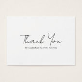 Minimalistisch Elegant Modern Business Bedankt Visitekaartje (Voorkant)