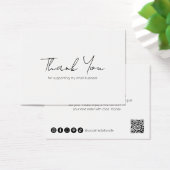 Minimalistisch Elegant Modern Business Bedankt Visitekaartje (Bureau)