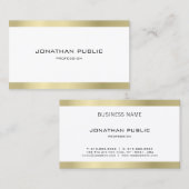 Minimalistisch elegant modern design met hoge tone visitekaartje (Voorkant / Achterkant)