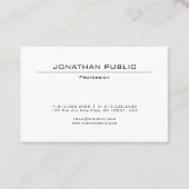 Minimalistisch elegant modern design met hoge tone visitekaartje (Voorkant)