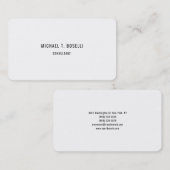 Minimalistisch elegant, modern, eenvoudig visitekaartje (Voorkant / Achterkant)