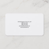 Minimalistisch elegant, modern, eenvoudig visitekaartje (Achterkant)