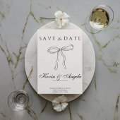Minimalistisch Elegant Modern Save the date Weddin Kaart