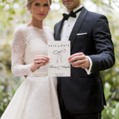 Minimalistisch Elegant Modern Save the date Weddin Kaart