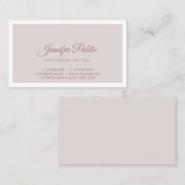 Minimalistisch Elegant Modern Script Calligraphy P Visitekaartje (Voorkant / Achterkant)