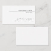Minimalistisch Elegant Modern Sjabloon Professiona Visitekaartje (Voorkant / Achterkant)