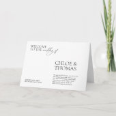 Minimalistisch Elegant Modern Wedding Ceremony Pro Programma (Voorkant)