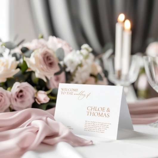 Minimalistisch Elegant Modern Wedding Ceremony Pro Programma