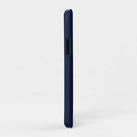 Minimalistisch Elegant Monogram Donkerblauw Goud S Case-Mate iPhone Case (Achterkant/rechts)