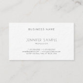 Minimalistisch Elegant Monogram Professionele Luxe Visitekaartje (Achterkant)