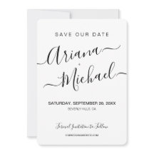 Minimalistisch Elegant Name Script Verloving foto