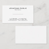 Minimalistisch elegant ontwerp Moderne Professiona Visitekaartje (Voorkant / Achterkant)