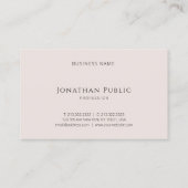 Minimalistisch elegant ontwerp Moderne Sjabloon Lu Visitekaartje (Achterkant)