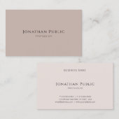 Minimalistisch elegant ontwerp Moderne Sjabloon Lu Visitekaartje (Voorkant / Achterkant)