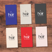 Minimalistisch Elegant Pastel Beige Bold Schaar Ha Visitekaartje