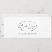 Minimalistisch Elegant Platinum Modern cadeaubon (Achterkant)
