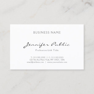 Minimalistisch elegant professioneel modern visitekaartje