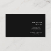 Minimalistisch elegant professioneel Visitekaartje (Achterkant)
