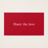 Minimalistisch Elegant Red White Beauty Salon Visitekaartje (Voorkant)