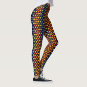 Minimalistisch Elegant Regenboog hart Design Leggings (Rechts)