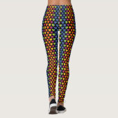 Minimalistisch Elegant Regenboog hart Design Leggings (Achterkant)