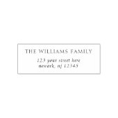 Minimalistisch elegant retouradres  zelfinktende stempel (Design)