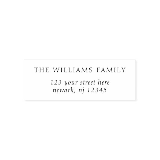 Minimalistisch elegant retouradres  zelfinktende stempel (Design)