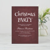 Minimalistisch Elegant Rode Kerstfeest Kaart (Staand voorkant)