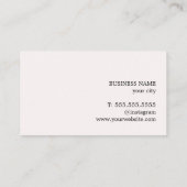 Minimalistisch Elegant Rood Oud Wit Bold Netwerken Visitekaartje (Achterkant)