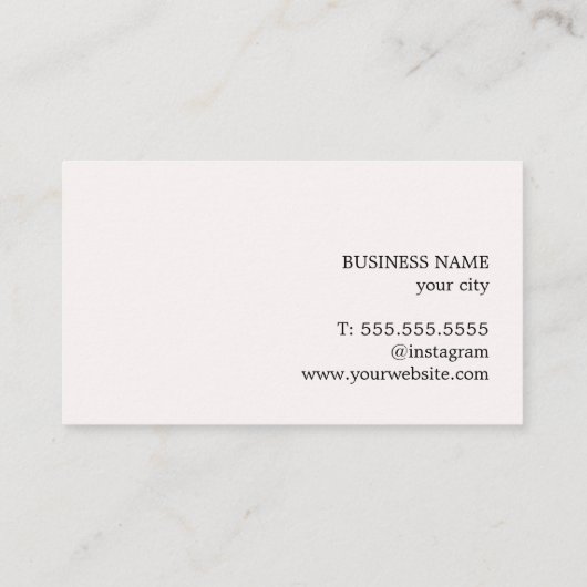 Minimalistisch Elegant Rood Oud Wit Bold Netwerken Visitekaartje (Achterkant)