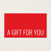 Minimalistisch Elegant Rood Wit Vet Visitekaartje (Voorkant)