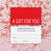 Minimalistisch Elegant Rood Wit Vet Visitekaartje