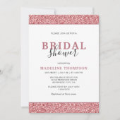 Minimalistisch Elegant Roos Gold Glitter Vrijgezel Kaart (Voorkant)