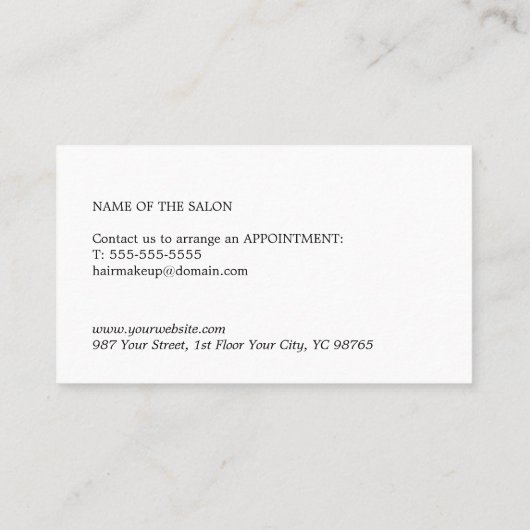 Minimalistisch Elegant Roos White Beauty Coupon (Achterkant)