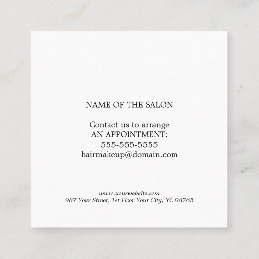 Minimalistisch Elegant Roos White Beauty Coupon (Achterkant)