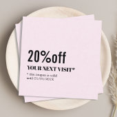 Minimalistisch Elegant Roos White Beauty Coupon