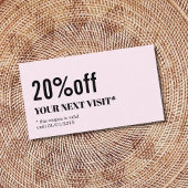 Minimalistisch Elegant Roos White Beauty Coupon