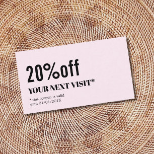 Minimalistisch Elegant Roos White Beauty Coupon