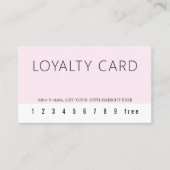 Minimalistisch Elegant Roos White Hair Salon Klantenkaartje (Voorkant)