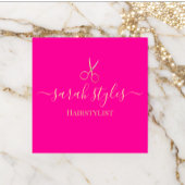 Minimalistisch Elegant Roze Goud Haarstylist Contactkaartje