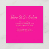 Minimalistisch Elegant Roze Goud Haarstylist Contactkaartje (Achterkant)