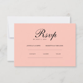 minimalistisch elegant | RSVP- en QR-website RSVP Kaartje
