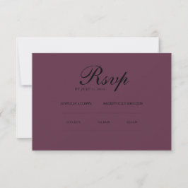 minimalistisch elegant | RSVP- en QR-website RSVP Kaartje