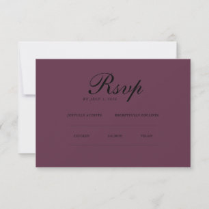 minimalistisch elegant   RSVP- en QR-website RSVP Kaartje