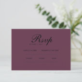 minimalistisch elegant | RSVP- en QR-website RSVP Kaartje (Staand voorkant)