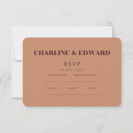 minimalistisch elegant | RSVP- en QR-website RSVP Kaartje