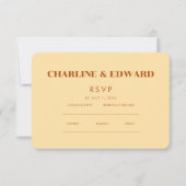 minimalistisch elegant | RSVP- en QR-website RSVP Kaartje (Voorkant)