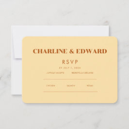 minimalistisch elegant | RSVP- en QR-website RSVP Kaartje
